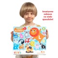 CzuCzu Duuuże puzzle z dziurką Alfabet +3latka