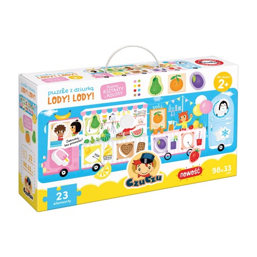 CzuCzu Puzzle z dziurką Lody! Lody! +2latka