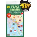 Wydawnictwo Jako Flagi świata Mapa z naklejkami