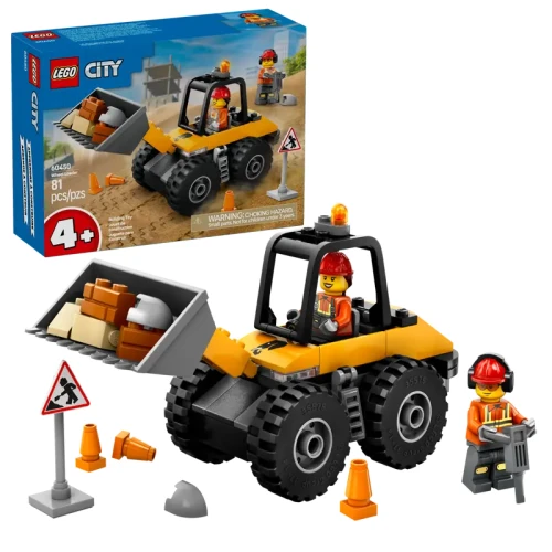 LEGO CITY 60450 Żółta ładowarka kołowa