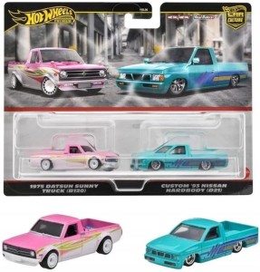 2-pak Samochodziki Premium Datsun Sunny Truck (B120) Nissan Hardbody (D21) Samochodzik  HRR78 Hot Wheels
