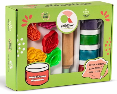 ChildGen Zestaw kreatywny KOSMOS 100% naturalna ciastolina i akcesoria