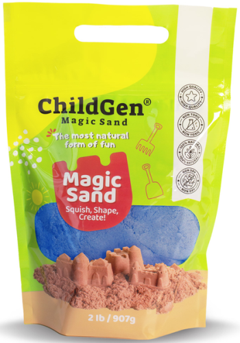 ChildGen Piasek kinetyczny 100% NATURALNY 907g kolor niebieski