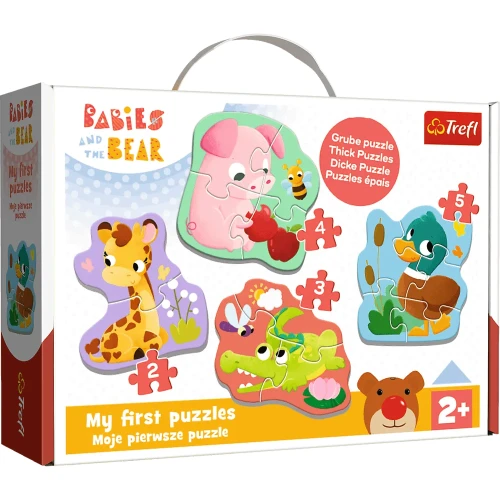 TREFL Puzzle Baby Classic - Bobaskowe zwierzątka