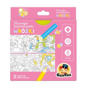 Dłuuugie kolorowanki Wróżki +4latka KOLOROWANKA CzuCzu  