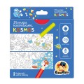 CzuCzu Dłuuugie kolorowanki Kosmos  +4latka KOLOROWANKA
