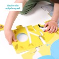 CzuCzu Duuuże puzzle z dziurką Zwierzęta +2latka