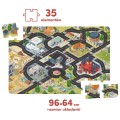 CzuCzu Duuuże puzzle z dziurką Droga dla pojazdów +3latka