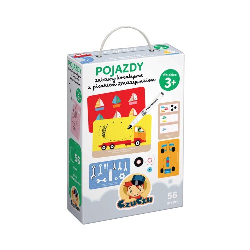 CzuCzu Pojazdy. Zabawy kreatywne z pisakiem +3latka