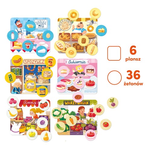 CzuCzu Lotto Zakupy +2latka Gra zabawa w sklep