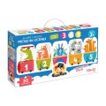CzuCzu Puzzle z dziurką Pociąg do liczenia +3latka 30el.