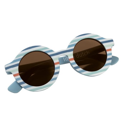 Little Dutch Okulary okrągłe Blue Stripes