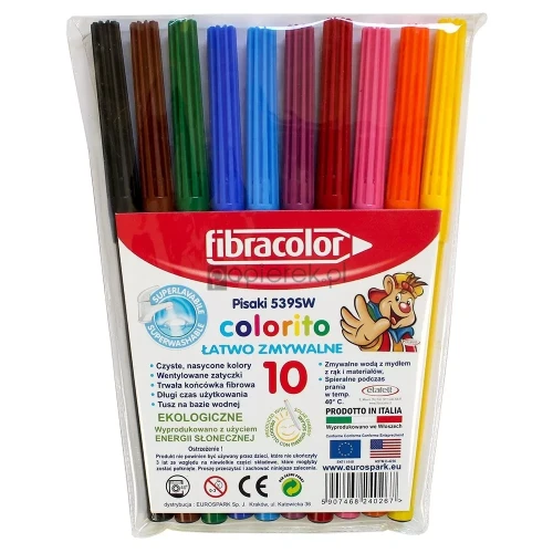 FIBRACOLOR Pisaki 539 10 kol. w etui