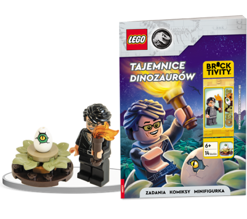 AMEET Lego Jurassic World™. Tajemnice dinozaurów KSIĄŻECZKA + FIGURKA LEGO +6lat