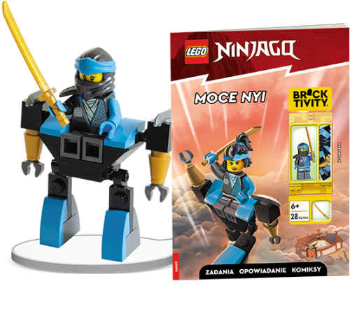 AMEET Lego NINJAGO®. Moce Nyi KSIĄŻECZKA + FIGURKA LEGO +6lat