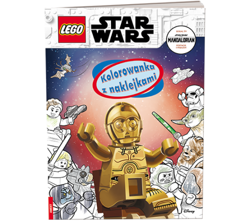 AMEET Lego Star Wars™. Kolorowanka z Naklejkami KSIĄŻECZKA LEGO +3lat