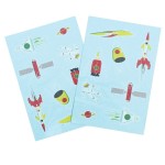 Rex London Tatuaże zmywalne dla dzieci, Era Kosmic