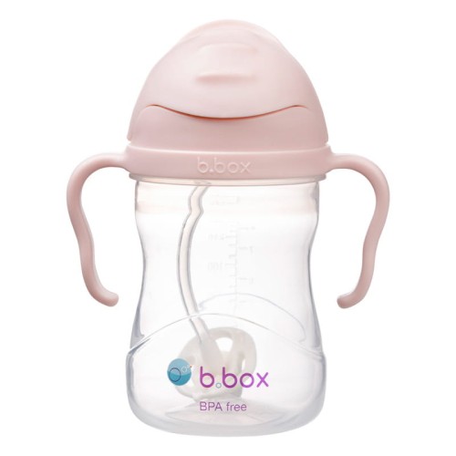 b.box Bidon ze słomką 240 ml, różowy