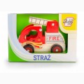 Daffi Drewniane Auto - straż pożarna
