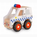 Daffi Drewniane auto z oponami - Policja