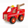 Daffi Drewniane auto z oponami - Straż Pożarna