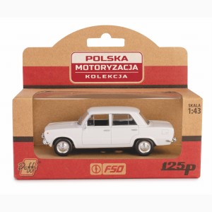 Kolekcja Polska Motoryzacja FIAT 125p / biały Daffi 