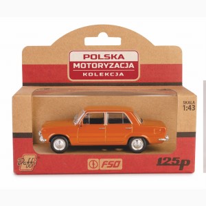 Kolekcja Polska Motoryzacja FIAT 125p / brązowy Daffi 