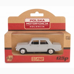 Kolekcja Polska Motoryzacja FIAT 125p / popielaty Daffi 