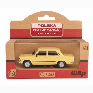 Kolekcja Polska Motoryzacja FIAT 125p MR / żółty Daffi 