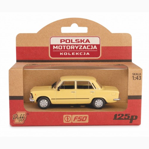 Daffi Kolekcja Polska Motoryzacja FIAT 125p MR / żółty
