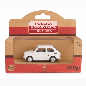 Kolekcja Polska Motoryzacja FIAT 126P / biały Daffi 