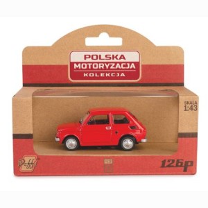 Kolekcja Polska Motoryzacja FIAT 126P / czerwony Daffi 