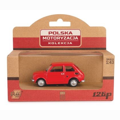Daffi Kolekcja Polska Motoryzacja FIAT 126P / czerwony