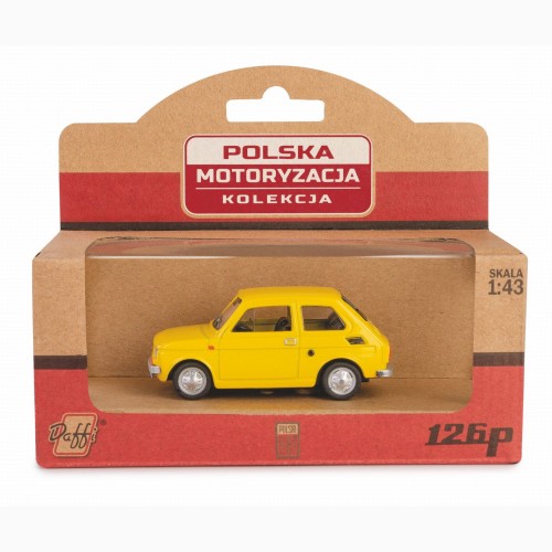 Daffi Kolekcja Polska Motoryzacja FIAT 126P / żółty