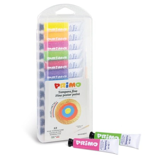 PRIMO Farby wodne akwarelowe w tubkach 12x12ml