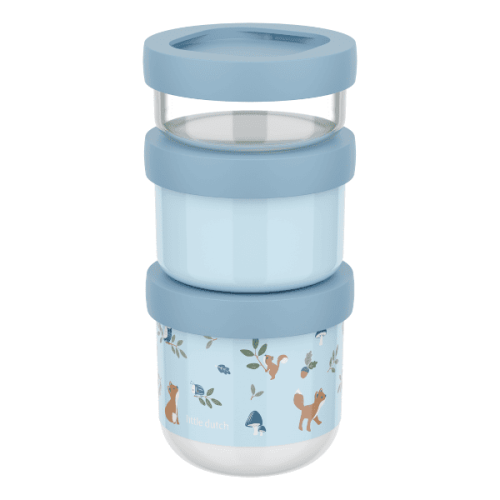 Mepal & Little Dutch Zestaw pojemników na przekąski 3 szt. Forest Friends