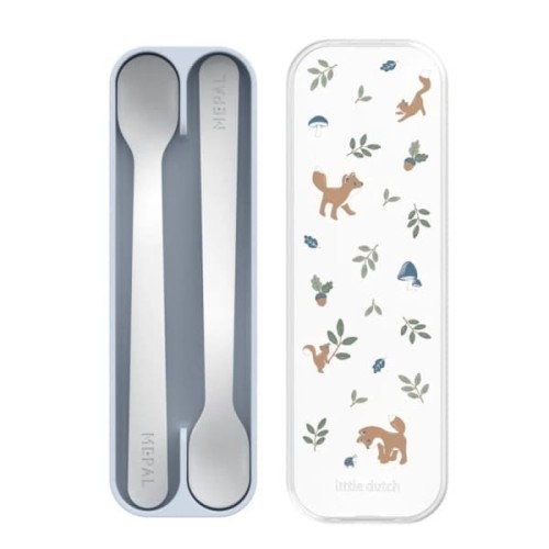 Mepal & Little Dutch Zestaw łyżeczek do karmienia 2 szt. Forest Friends