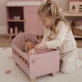 Little Dutch Drewniane łóżeczko dla lalek z pościelą FSC