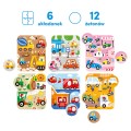 CzuCzu Puzzle Pojazdy małe i duże +2latka