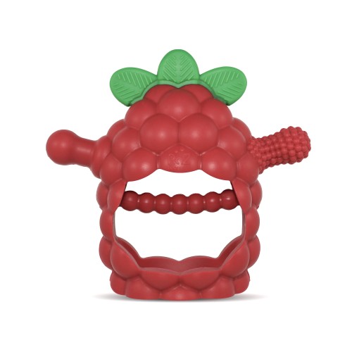 RaZbaby Gryzak silikonowy Razberry Grip czerwony