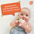 RaZbaby Gryzak silikonowy Razberry Grip czerwony