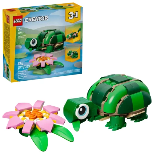 LEGO® CREATOR 31377 Żółw i kwiat lilii wodnej