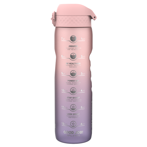 ION8 Butelka 1000ml BPA Free Motivator (Gradient Periwinkle/Rose Quartz)
