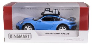 Daffi KT 5" Porsche 911 Rallye with Roof Rack/blue