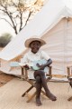 Little Dutch Drewniana gitara zielona Safari Friends FSC