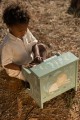 Little Dutch Drewniane pianino zielone Safari Friends FSC