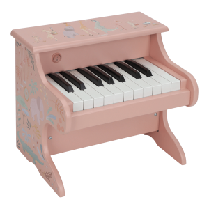 Little Dutch Drewniane pianino różowe Safari Friends FSC