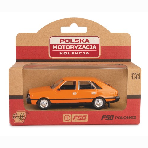 Daffi Kolekcja Polska Motoryzacja FSO POLONEZ pomarańczowy