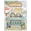 Little Dutch Książeczka z naklejkami - Safari