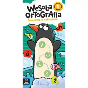 Aksjomat Wesoła ortografia. Ćwiczenia z naklejkami. Klasa 1